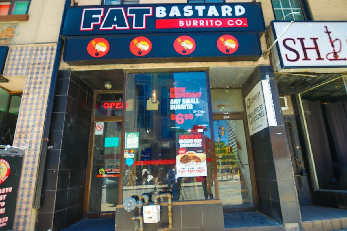 Fat Bastard Burrito Franchise for Sale in Downtown Toronto