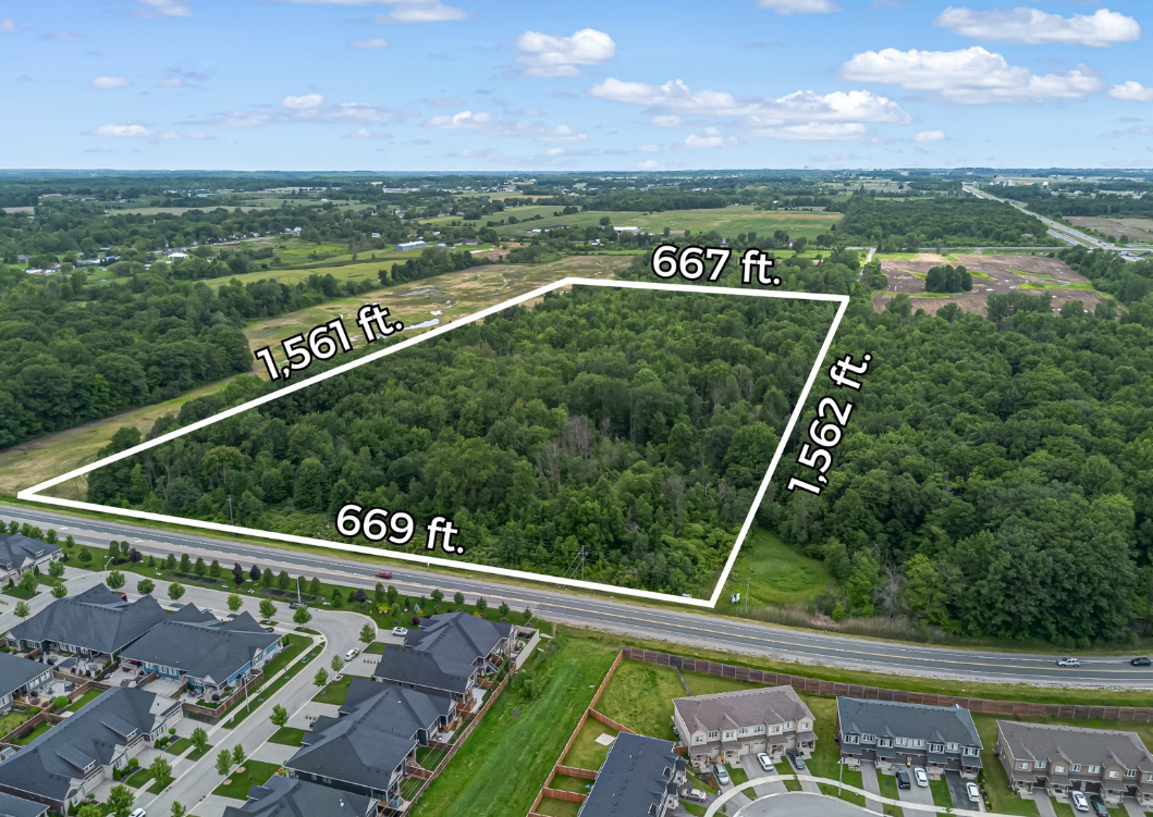 Exclusively Listed: Highly-sought after 23.83-acre parcel in Thorold