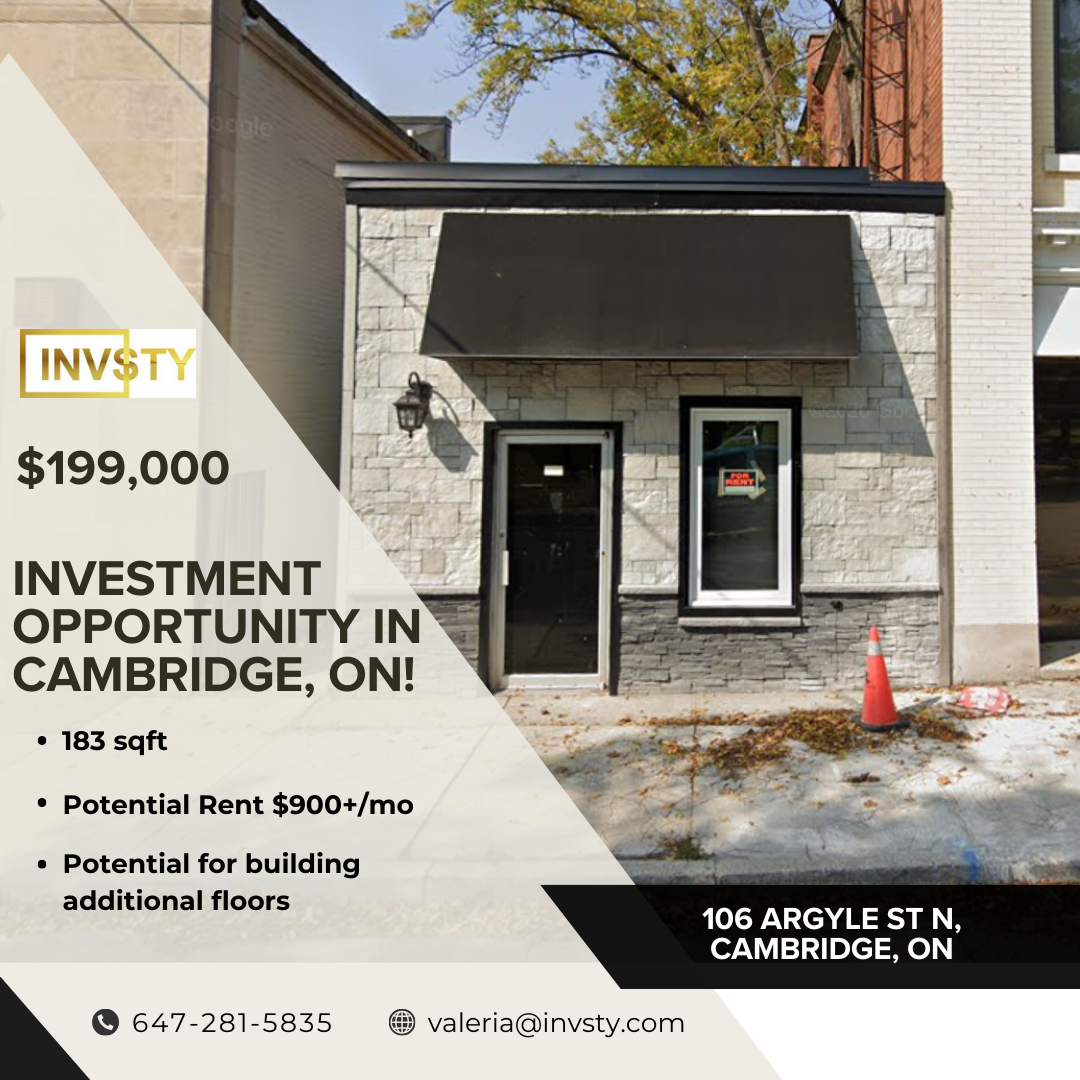 Investment opportunity in Cambridge, ON.