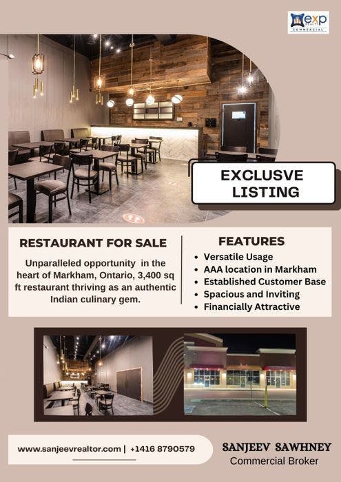 Restaurant for sale in Markham AAA location(Exclusive)