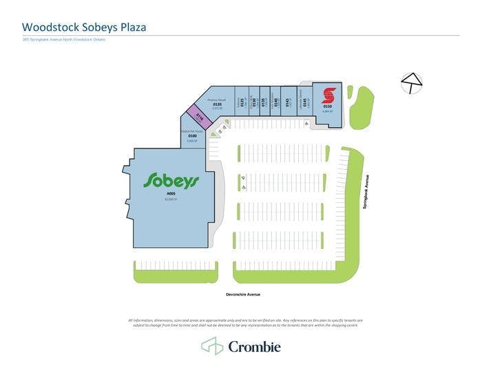 Woodstock Sobey's Plaza Unit for Lease - Retail or Office
